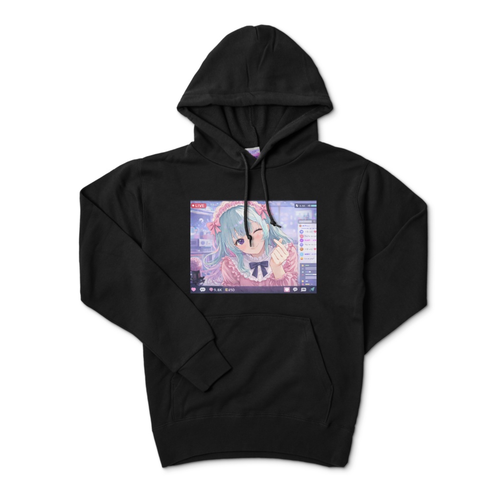 配信中 パーカー