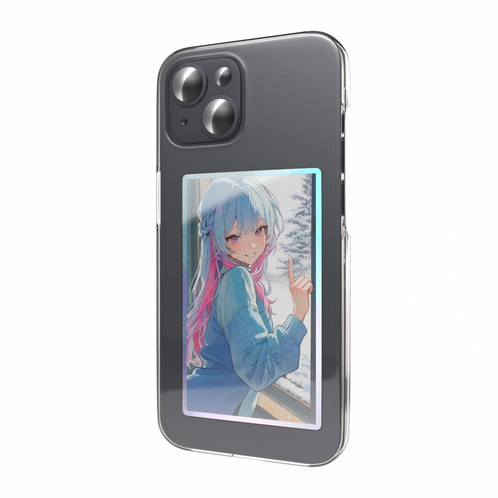 もう冬だね オーロラステッカー