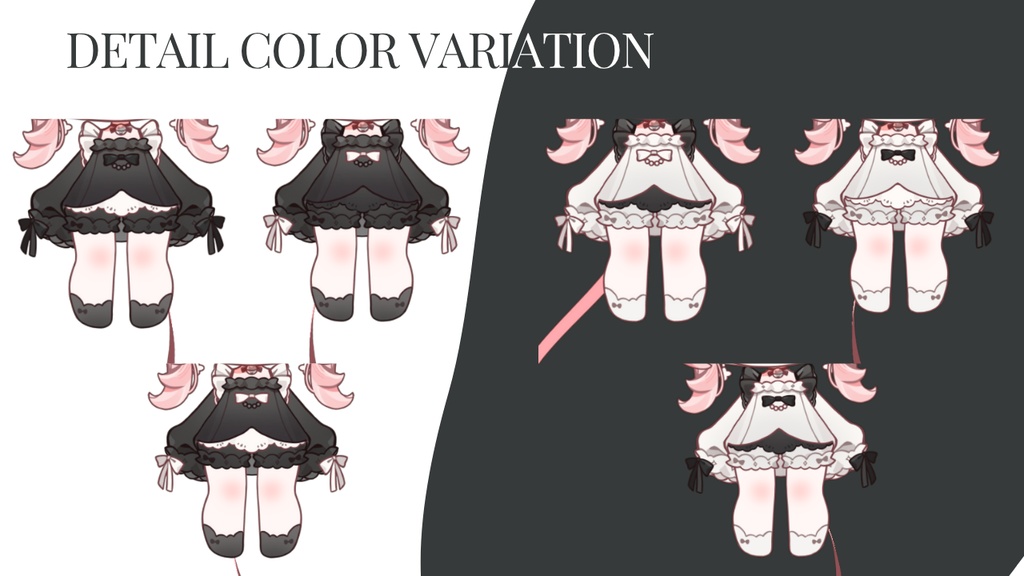 Strawberry Cat Premade Chibi VTuber Model 2.0