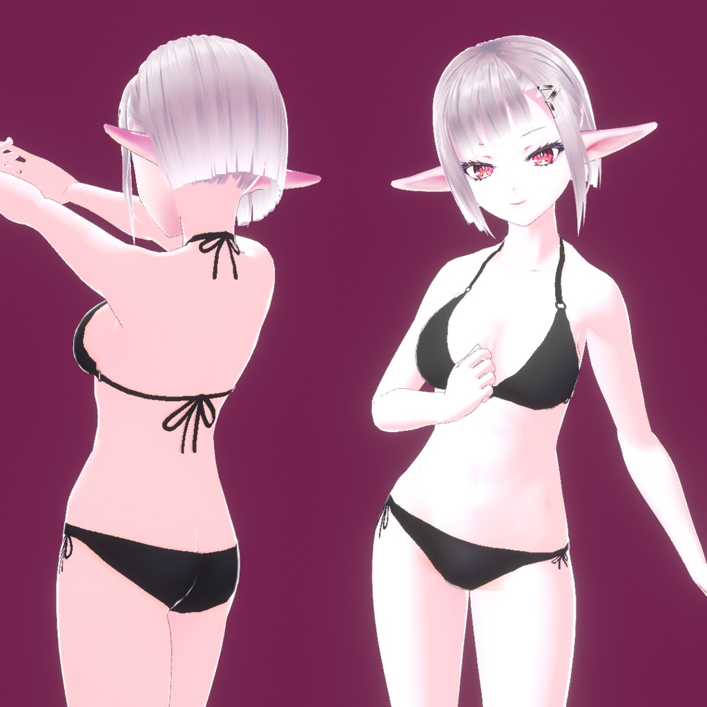 【VRoid】グラマラスな三角ビキニ(無料版あり)