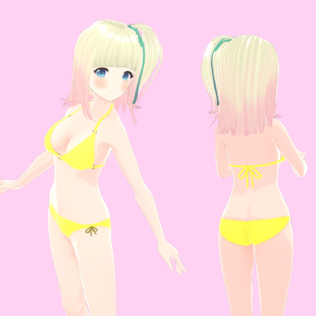 【VRoid】グラマラスな三角ビキニ(無料版あり)