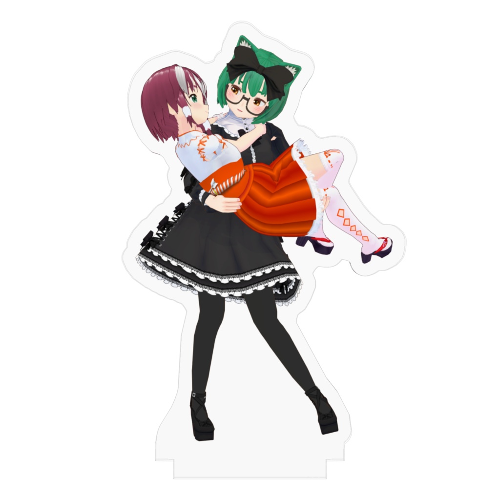 みね福お姫様抱っこアクリルフィギュア小