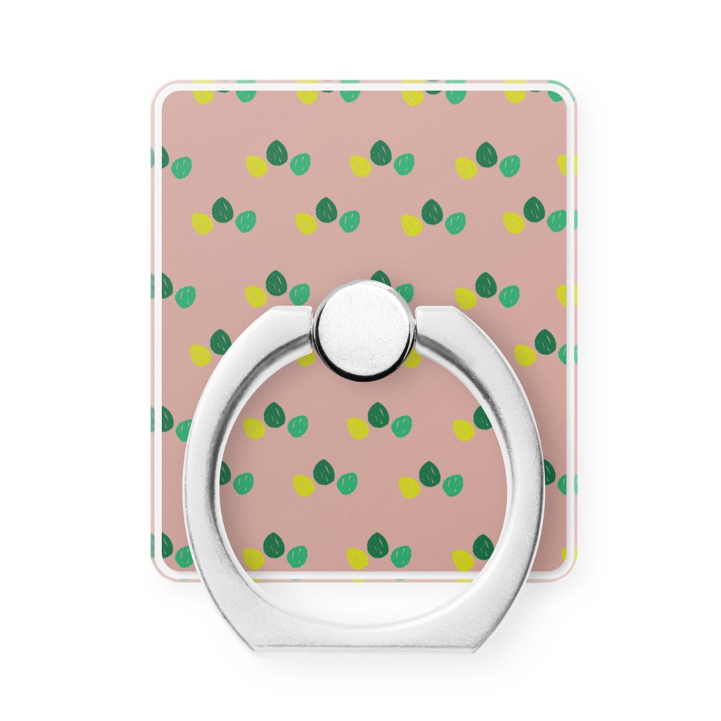 葉っぱのスマホリング ぴんくver.