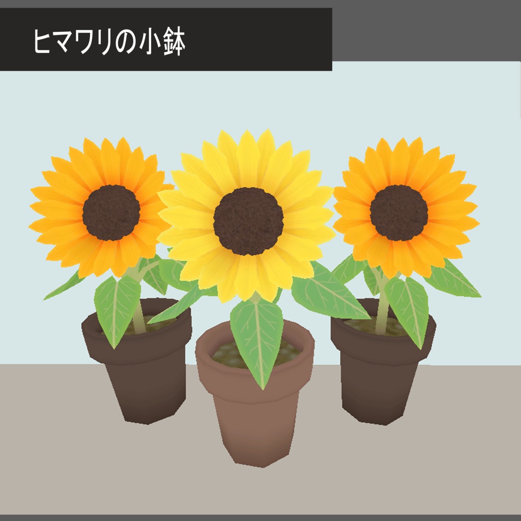 ヒマワリの小鉢