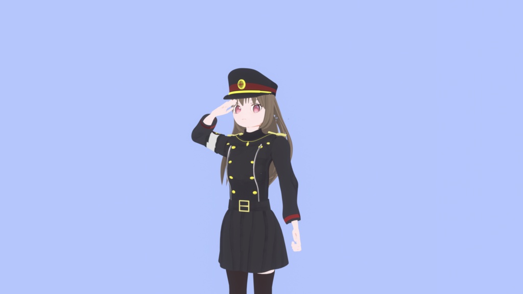女性 将校制服 3D モデル