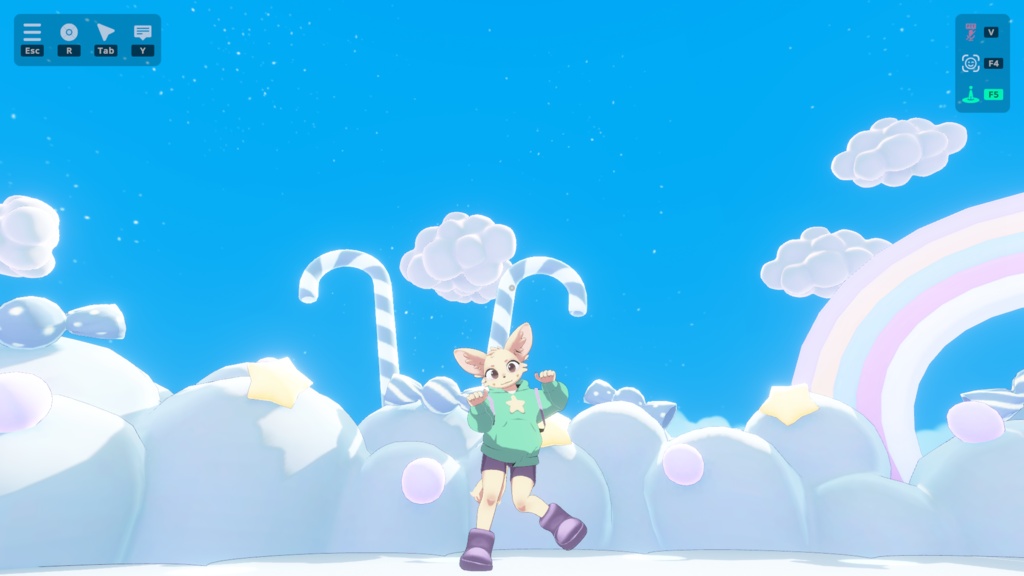 MINT THE CHIBI FENNEC - VRChat Avatar (PC/Windows)