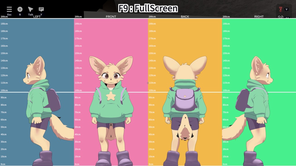 MINT THE CHIBI FENNEC - VRChat Avatar (PC/Windows)