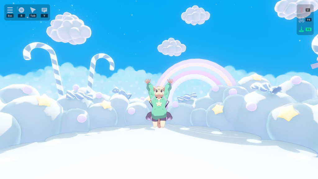 MINT THE CHIBI FENNEC - VRChat Avatar (PC/Windows)