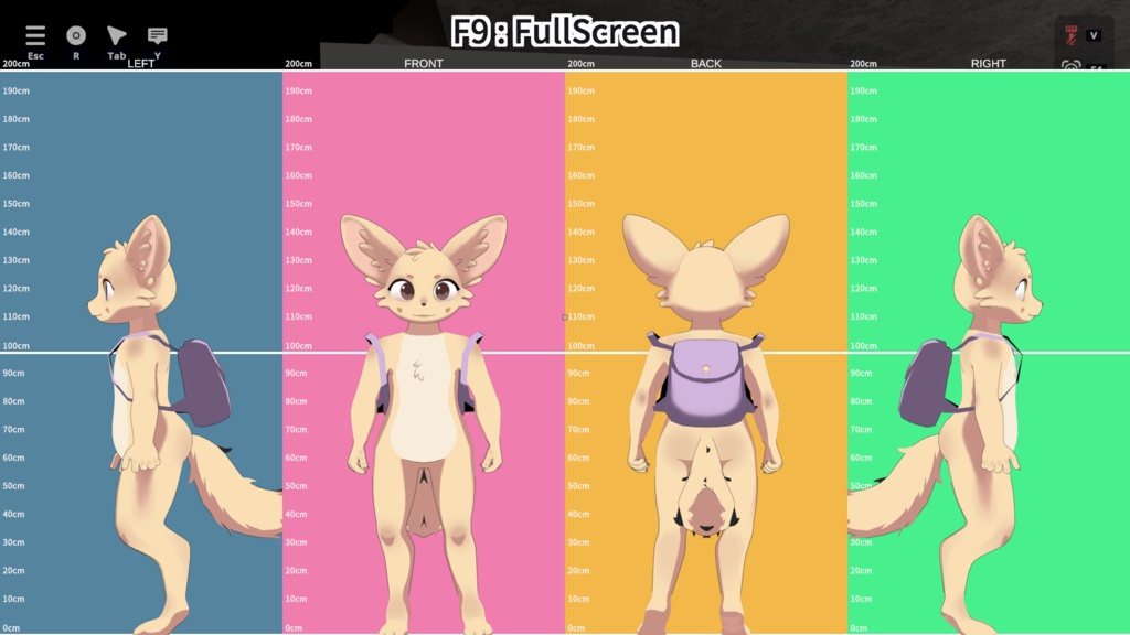 MINT THE CHIBI FENNEC - VRChat Avatar (PC/Windows)
