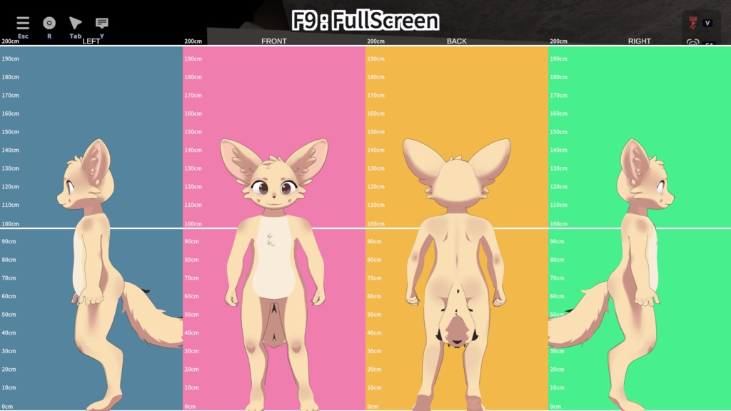 MINT THE CHIBI FENNEC - VRChat Avatar (PC/Windows)