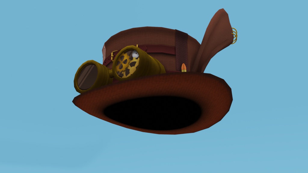 帽子3dモデル『スチームパンク』△4551