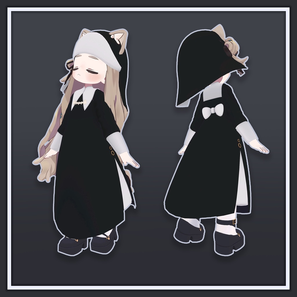 【キプフェル対応】シンプルなシスター服