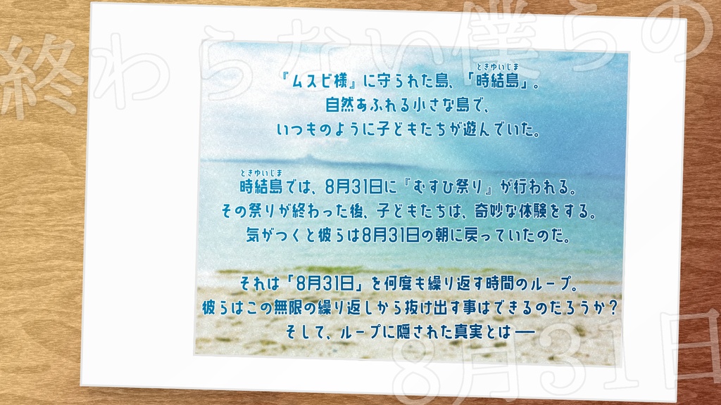 【マーダーミステリー】終わらない僕らの8月31日