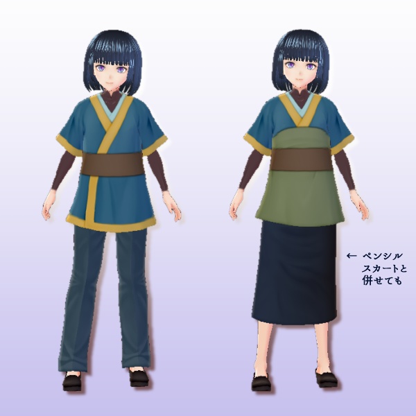 VRoid用 中華・東洋風衣装作成テンプレート