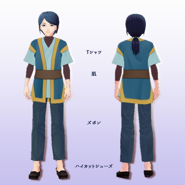 VRoid用 中華・東洋風衣装作成テンプレート