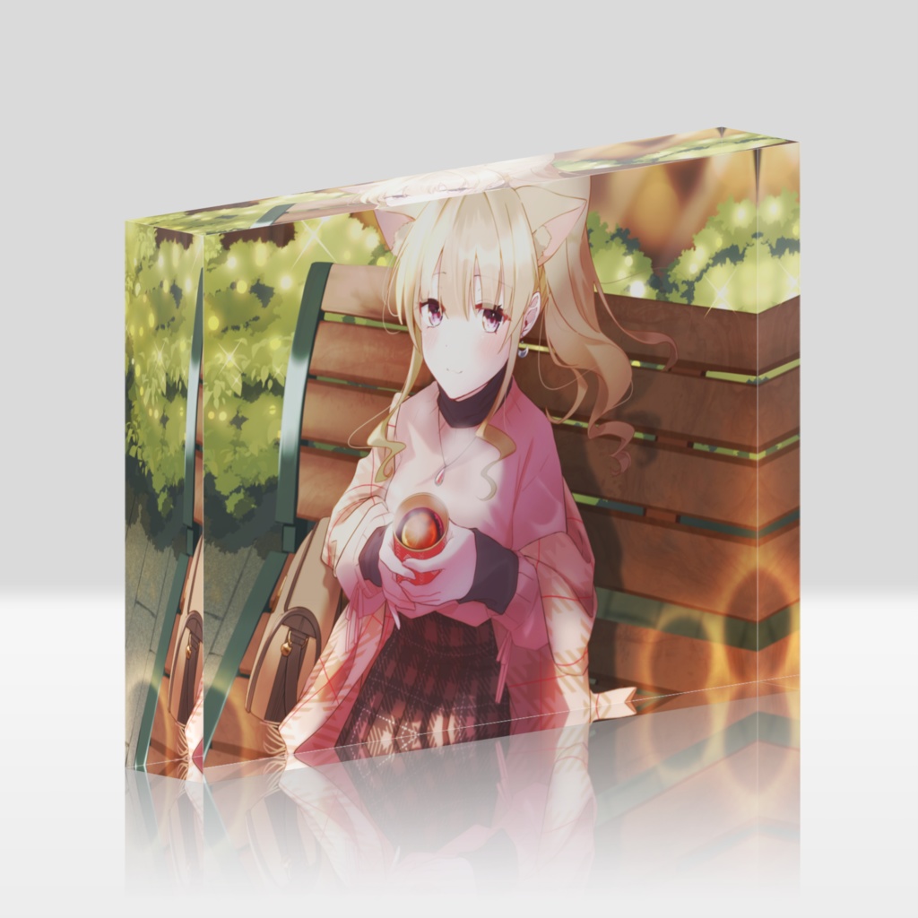 福喜多りぽアクリルブロック【冬のイルミネーションデート】