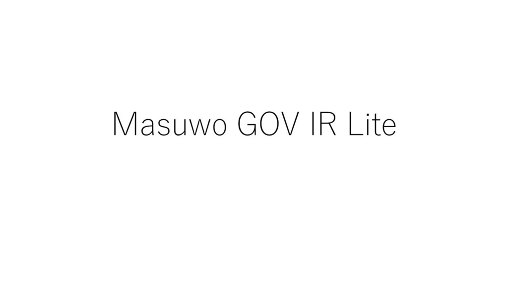 Masuwo GOV IR Lite