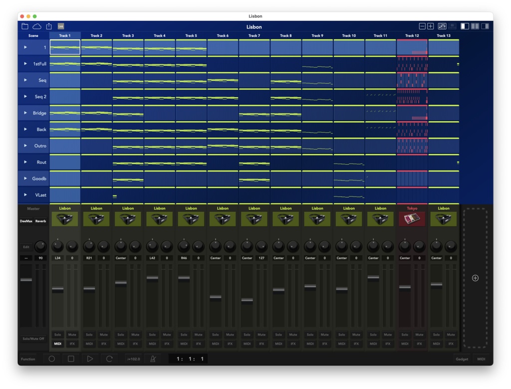Tokyo2Lisbon - KORG Gadget プロジェクトデータ