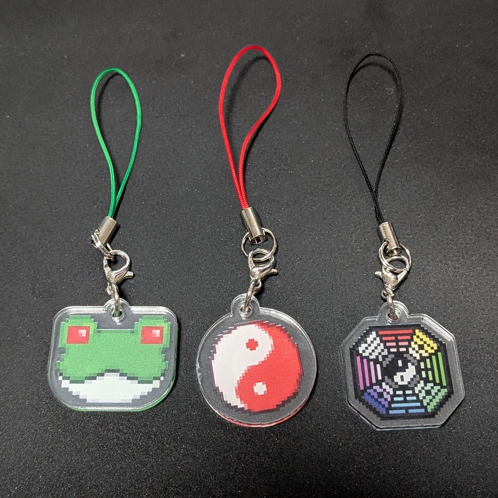 キャラアイテム・ドット絵アクリルキーホルダー 東方Project