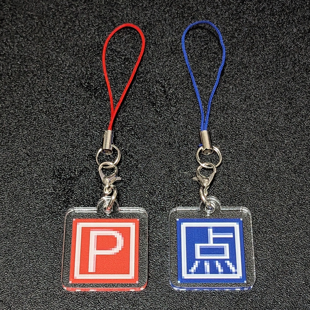 東方風神録アイテム　ドット絵アクリルキーホルダー（ミニver.）