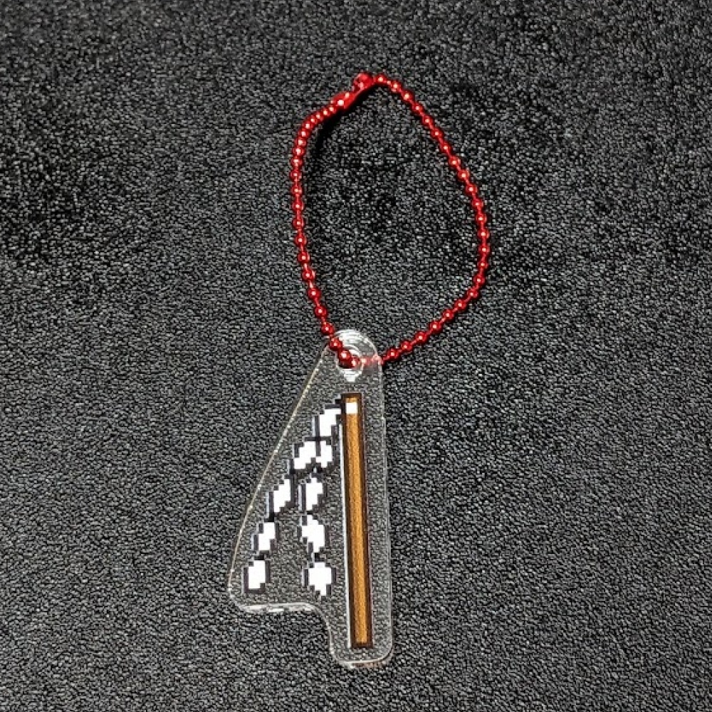 博麗霊夢・霧雨魔理沙のアイテム ドット絵 アクリルキーホルダー