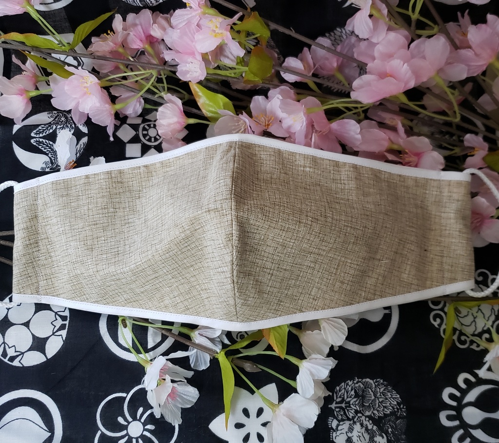 シンプル柄オークル(黄土色)