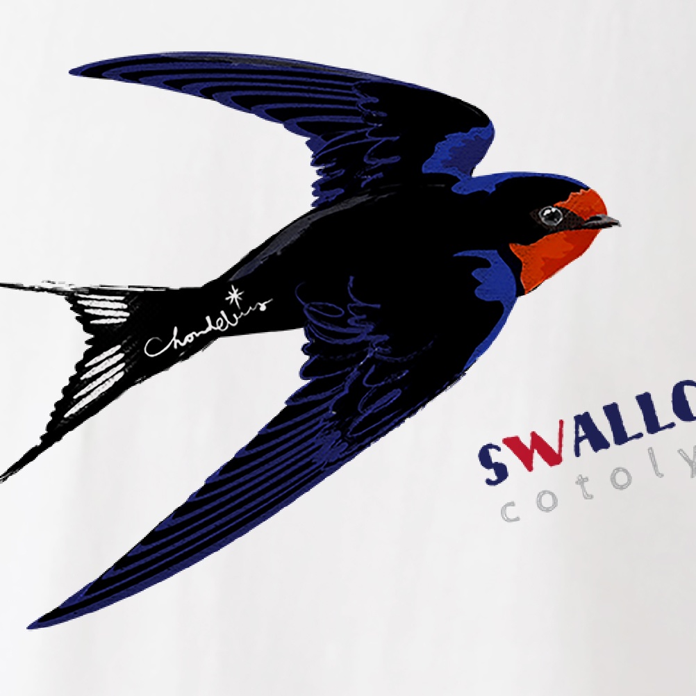 Cotolyrica ツバメ つばくろ スワロウテイル 0539 Tシャツ