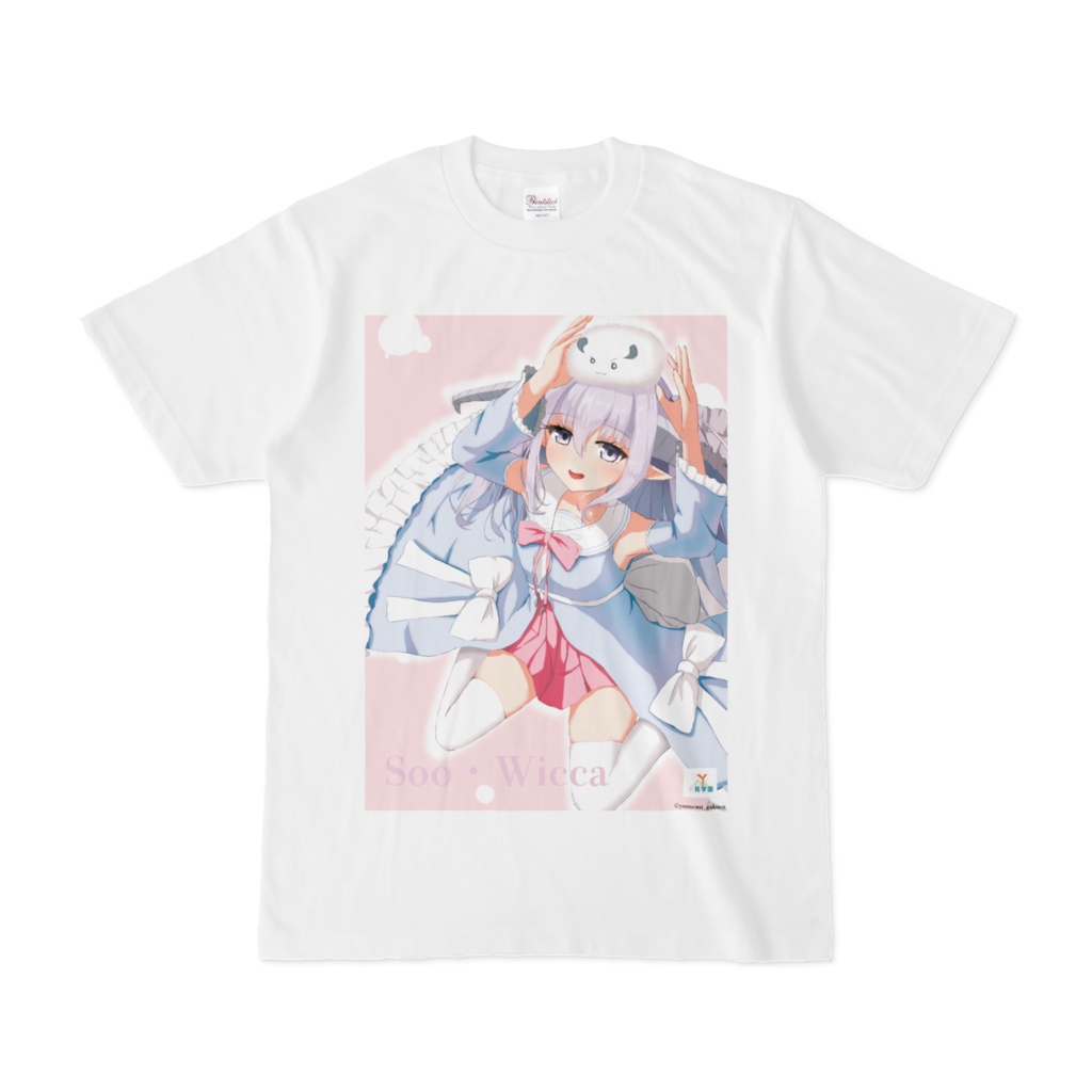 【公式Tシャツ】Soo・wicca白Tシャツ【VTuber】