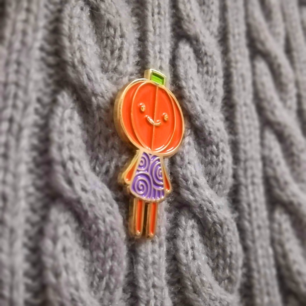 あのかぼちゃピンバッジ(送料込み)
