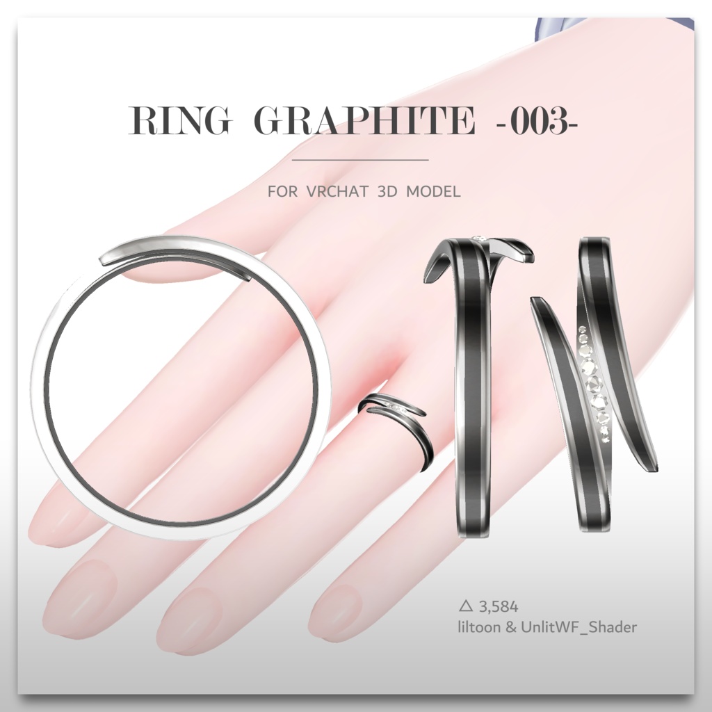 Ring 『graphite -003-』