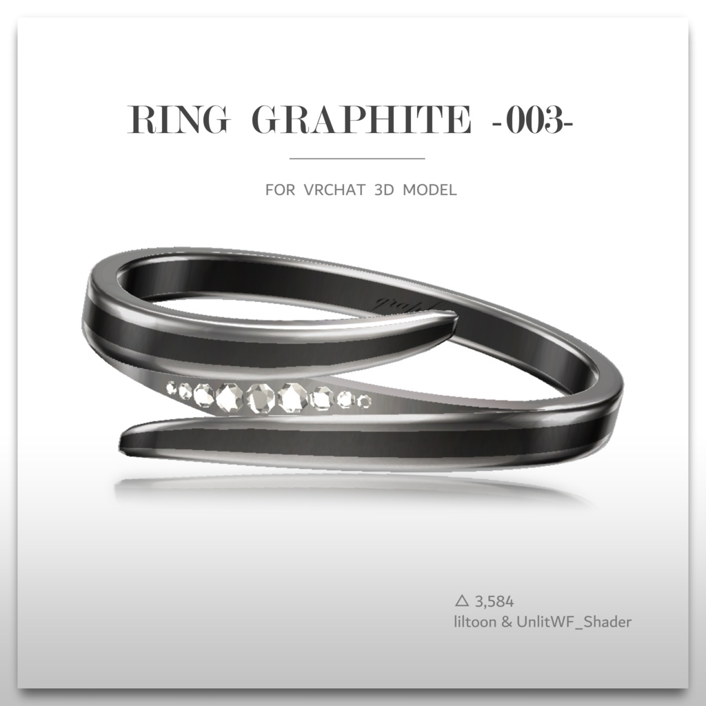 Ring 『graphite -003-』