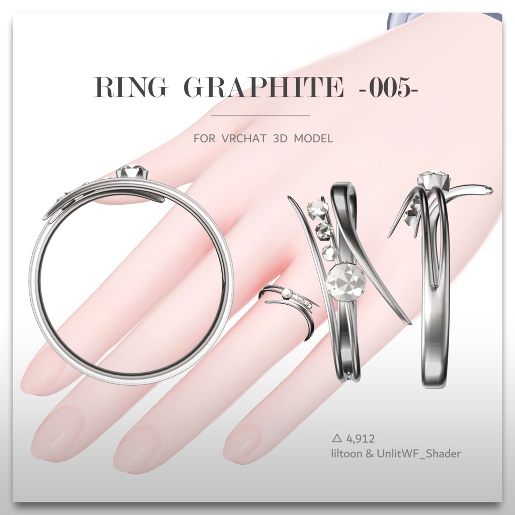 Ring 『graphite -005-』