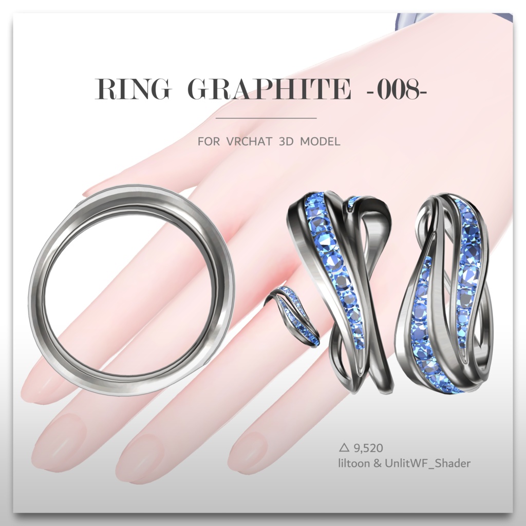 Ring 『graphite -008-』