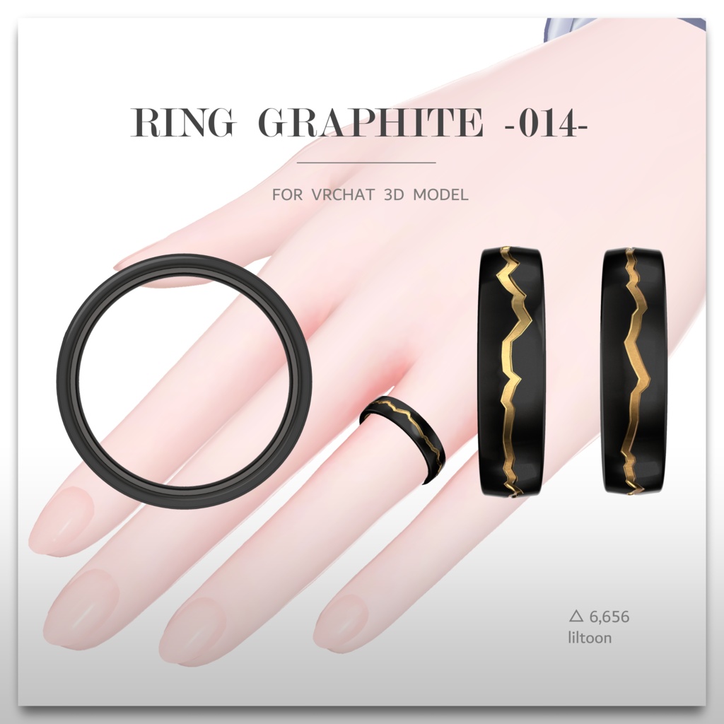 Ring 『graphite -014-』
