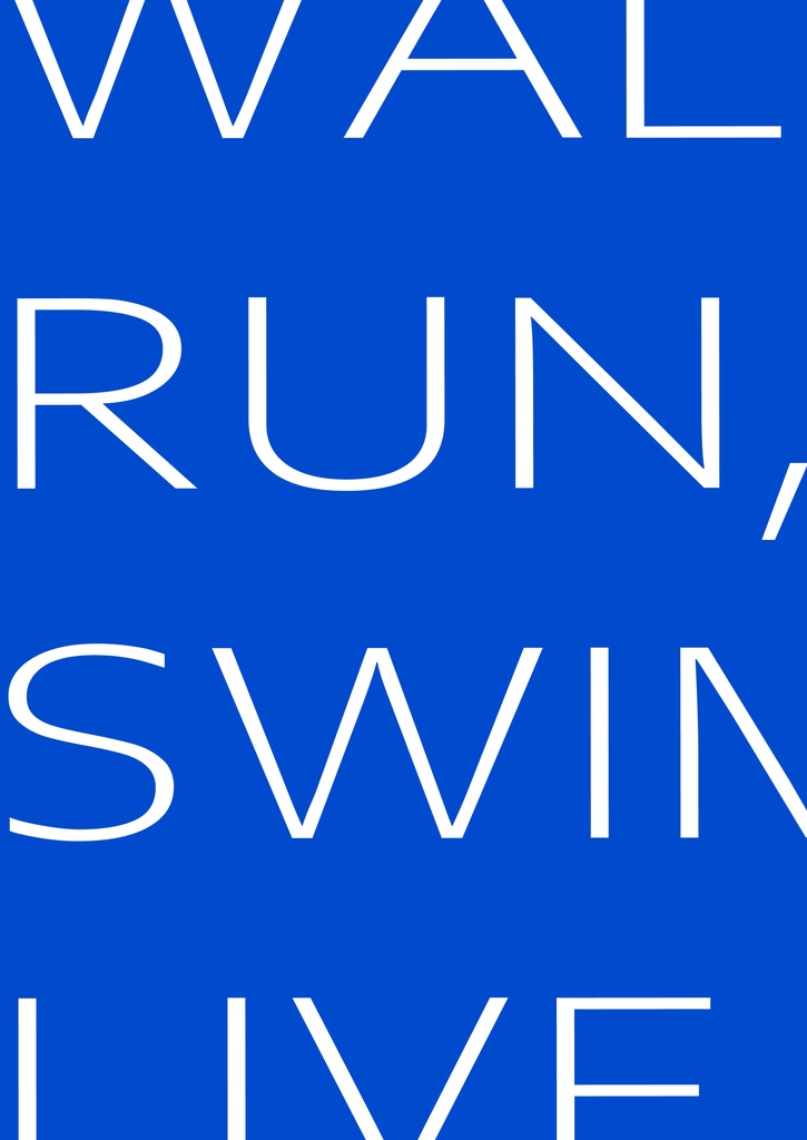 walk, run, swim, live - cotocotohrrn - BOOTH