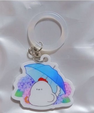 とり皮のアクリルキーホルダー