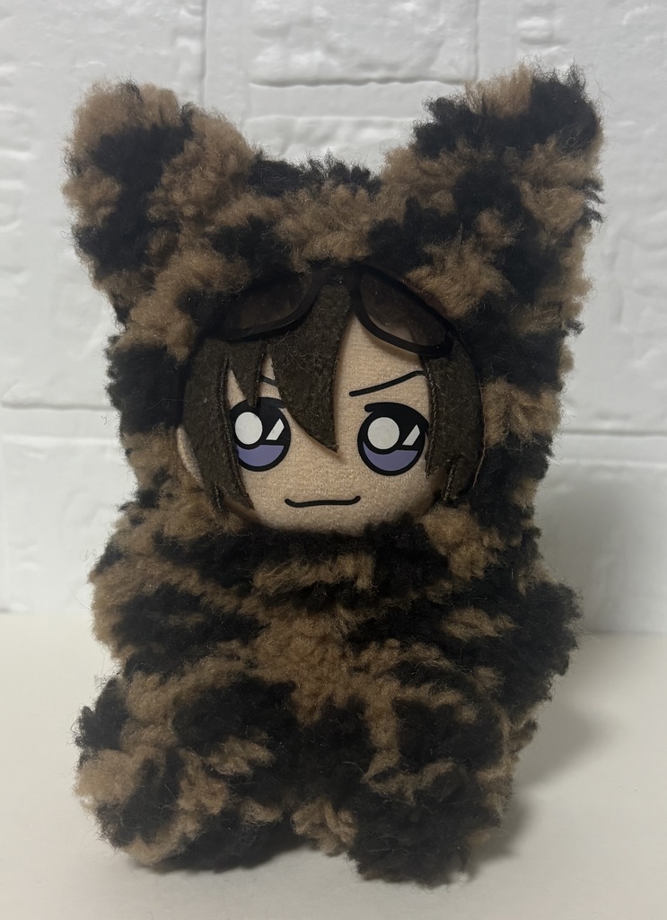 もこもこおすわり着ぐるみ【ヒョウ柄】
