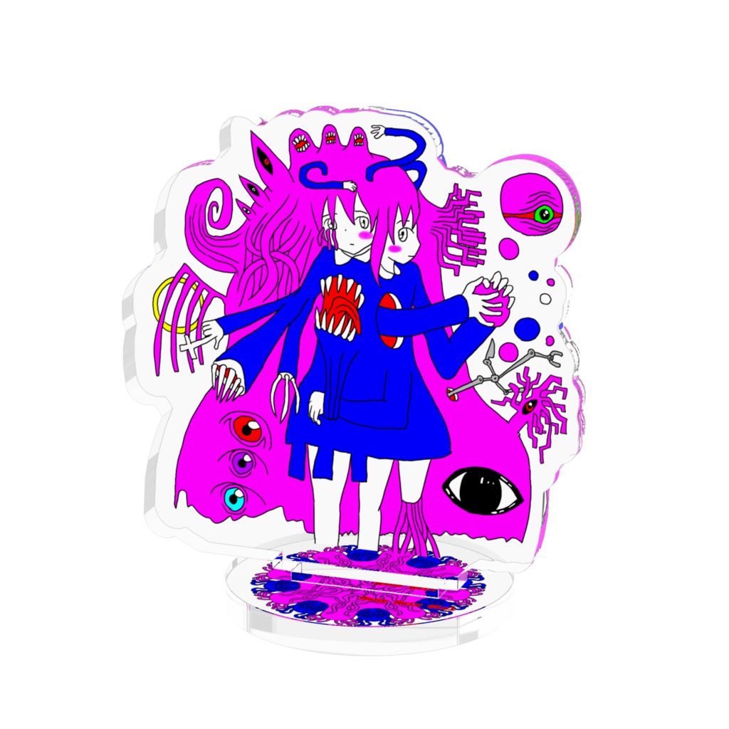 毛量多子 アクリルフィギュア（小さめサイズ50mm）