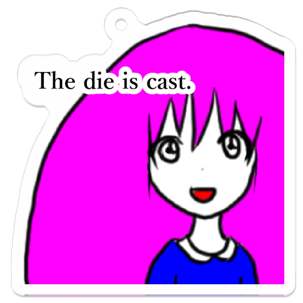 毛量多子アクリルキーホルダー（50mm×50mm）