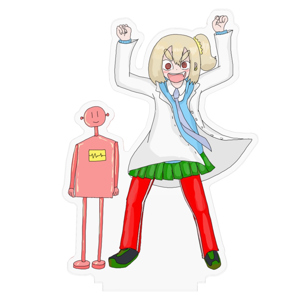 フォックステールちゃん&人間くんアクリルフィギュア