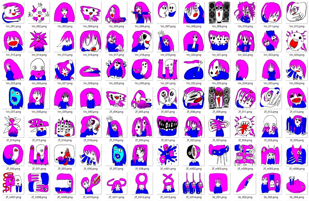 毛量多子 MoryoOko Discord用Data vol.1