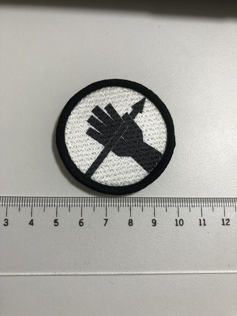 SCP財団機動部隊ワッペン(アルファ-1"レッド・ライト・ハンド")