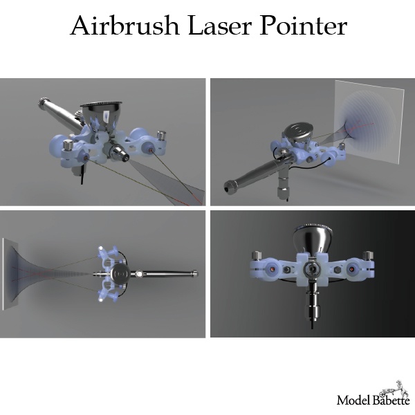 エアブラシレーザーポインター 3Dプリント用STLデータ