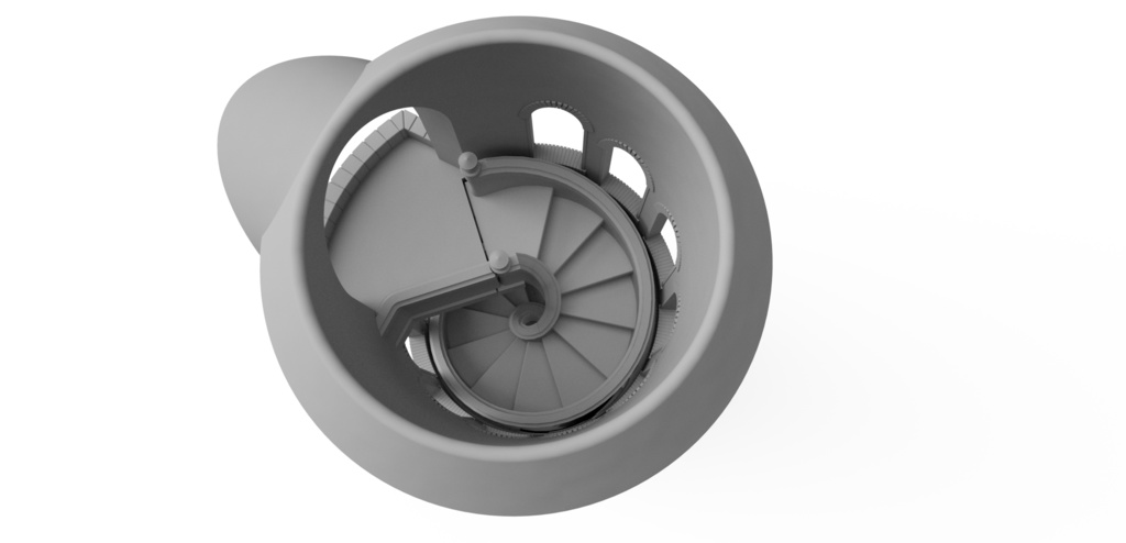 【STLデータ販売】螺旋階段塔A