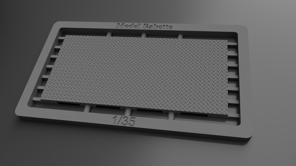 【個人0円】【OBJデータ配布】縞鋼板(チェッカープレート)