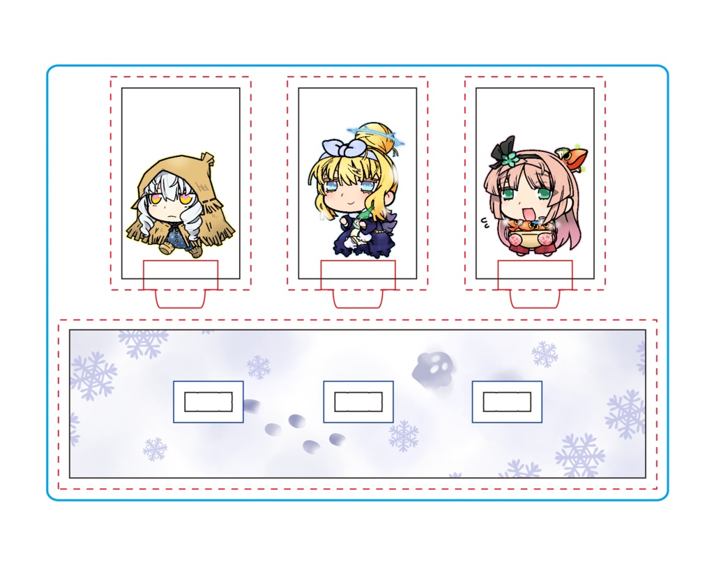 ふにゃっとアクリルジオラマ