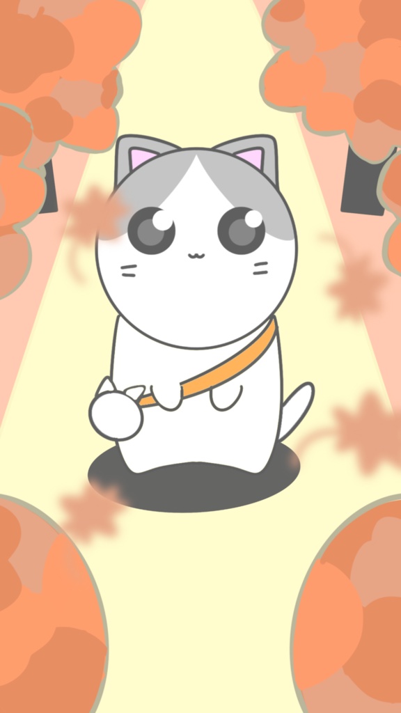 『無料』壁紙配布　秋の道