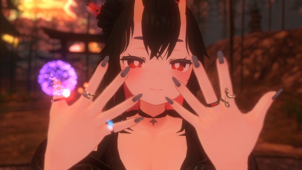 【1つから可】和風モチーフリング5点セット【パーティクル付き有】