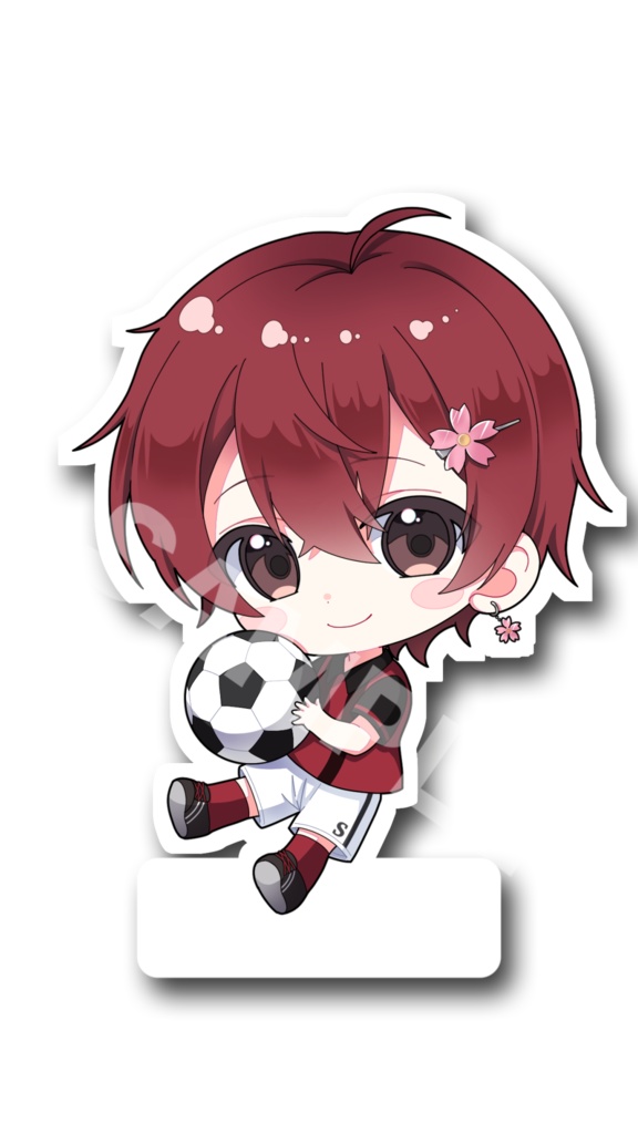 ミニアクリルスタンド(サッカー大好き)