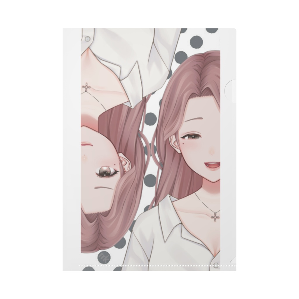 Whiteみるく&Blackみるく クリアファイル